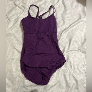 Eggplant Leotard straps size small